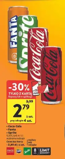 Intermarche Napój Coca-Cola Zero oferta