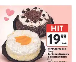 Intermarche Tort Czarny Las / śmietankowy z brzoskwiniami oferta