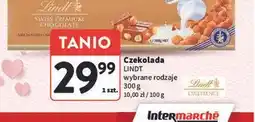 Intermarche Czekolada LINDT wybrane rodzaje oferta