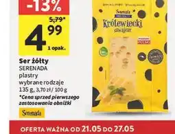 Intermarche Ser żółty plastry oferta