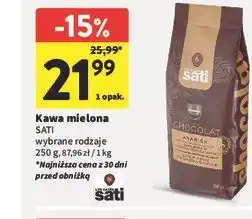 Intermarche Kawa mielona SATI wybrane rodzaje oferta