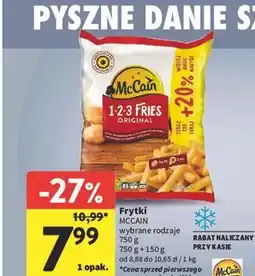 Intermarche Frytki MCCAIN wybrane rodzaje oferta