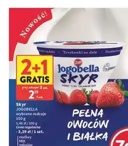 Intermarche Skyr JOGOBELLA wybrane rodzaje oferta