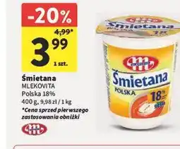 Intermarche Śmietana MLEKOVITA Polska 18% oferta