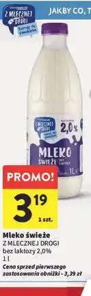 Intermarche Mleko świeże Z MLECZNEJ DROGI bez laktozy 2,0% oferta