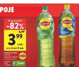Intermarche Fruity Ice Tea LIPTON wybrane rodzaje oferta