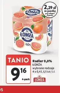 Intermarche Radler 0,0% Łomża wybrane rodzaje oferta