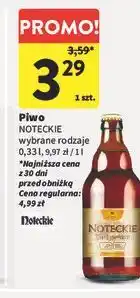 Intermarche Piwo NOTECKIE wybrane rodzaje oferta