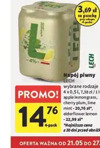 Intermarche Napój piwny Lech wybrane rodzaje oferta