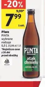 Intermarche Piwo PINTA wybrane rodzaje oferta