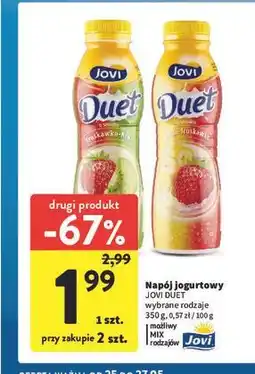 Intermarche Napój jogurtowy JOVI DUET wybrane rodzaje oferta