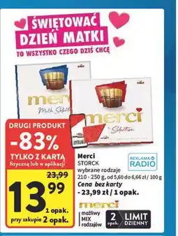 Intermarche Merci STORCK wybrane rodzaje oferta