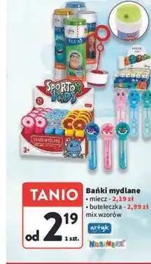 Intermarche Bańki mydlane, miecz - 2,19 zł, buteleczka - 2,99 zł, mix wzorów Artyk, NORIMPEX oferta