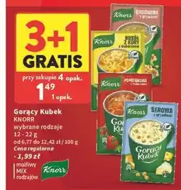 Intermarche Grochowa z grzankami Knorr Gorący Kubek oferta