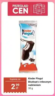 Biedronka Biszkopt z mlecznym nadzieniem Kinder Pingui oferta