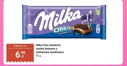 Biedronka Ciastka kakaowe z nadzieniem waniliowym Milka Oreo Sandwich oferta