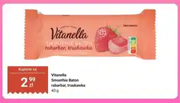 Biedronka Smoothie Baton rabarbar truskawka Vitanella oferta