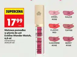 Biedronka Matowa pomadka w płynie do ust Eveline Wonder Match 03 Mauve oferta