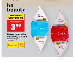 Biedronka Maska do włosów suchych Be Beauty 2-pak oferta