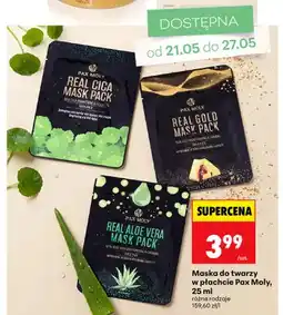 Biedronka Maska do twarzy w płachcie Real Cica Mask Pack Pax Moly oferta