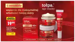 Biedronka Krem do twarzy Tołpa Age Vitality 4 ceramidy 60+ przeciwmarszczkowy odbudowujący fito kolagen oferta