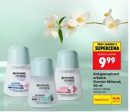 Biedronka Antyperspirant w kulce Garnier Mineral Action Control + 96h oferta