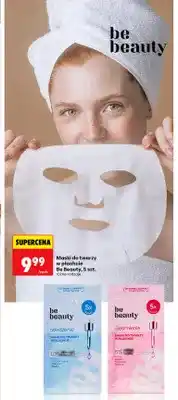 Biedronka Maski do twarzy w płachcie Be Beauty nawilżenie oferta