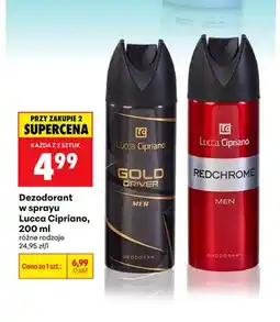 Biedronka Dezodorant w sprayu Lucca Cipriano Gold Driver oferta