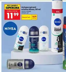 Biedronka Antyperspirant w kulce Nivea Black & White Invisible oferta