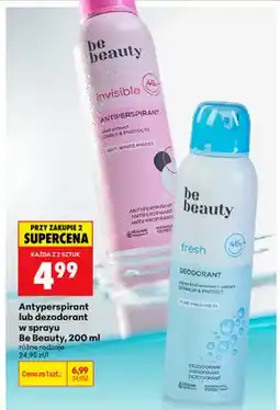Biedronka Antyperspirant w sprayu Be Beauty invisible oferta