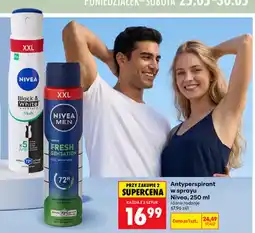 Biedronka Antyperspirant w sprayu Nivea Black & White Invisible Fresh oferta