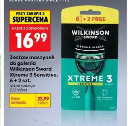 Biedronka Zestaw maszynek do golenia Wilkinson Sword Xtreme 3 Sensitive oferta