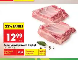 Biedronka Żeberka wieprzowe trójkąt oferta