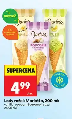 Biedronka Lody rożek Marletto yuzu oferta