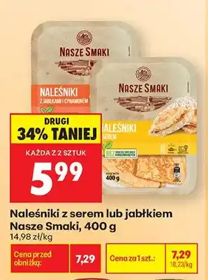 Biedronka Naleśniki z serem Nasze Smaki oferta