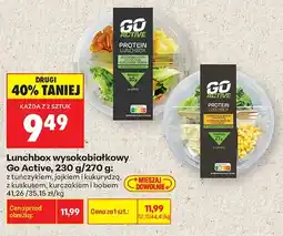 Biedronka Lunchbox wysokobiałkowy Go Active z tuńczykiem, jajkiem i kukurydzą oferta