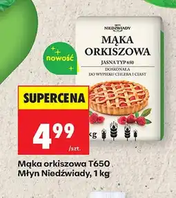 Biedronka Mąka orkiszowa jasna T650 Młyn Niedźwiady oferta