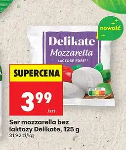 Biedronka Ser mozzarella bez laktozy Delikate oferta