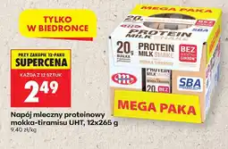 Biedronka Napój mleczny proteinowy mokka-tiramisu UHT 12-pak oferta