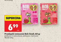 Biedronka Przekąski owocowe Bob Snail jabłkowo-malinowe oferta