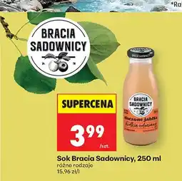 Biedronka Sok Bracia Sadownicy tłoczone jabłko słodkie odmiany oferta