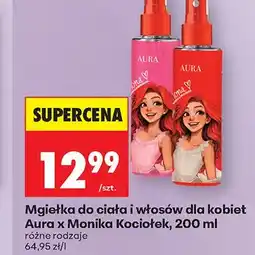 Biedronka Mgiełka do ciała i włosów dla kobiet Aura x Monika Kociołek oferta