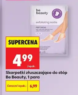 Biedronka Skarpetki złuszczające do stóp Be Beauty oferta