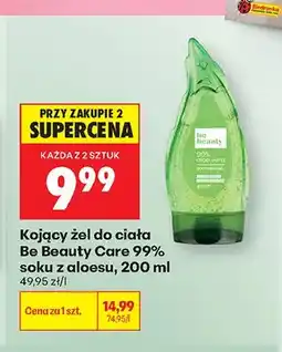 Biedronka Kojący żel do ciała Be Beauty Care 99% soku z aloesu oferta