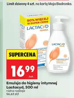 Biedronka Emulsja do higieny intymnej Lactacyd oferta
