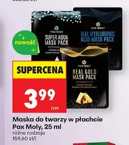 Biedronka Maska do twarzy w płachcie Pax Moly oferta