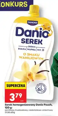Biedronka Serek homogenizowany Danio Pouch waniliowy oferta