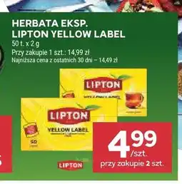 Stokrotka Herbata ekspresowa Lipton Yellow Label 50-pak oferta