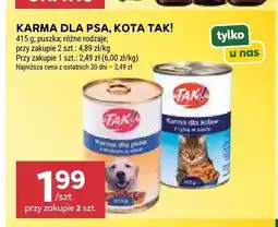 Stokrotka Karma dla psa TAK! oferta