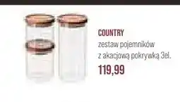 Stokrotka Zestaw pojemników z akacjową pokrywką Country 3el oferta